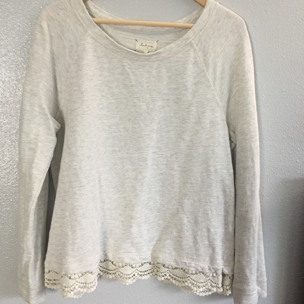 Lou and Grey Sweatshirt with Lace